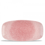 RAKU ROSE QUARTZ PINK CHEFS' OBLONG PLATE NO. 4 35.5 X 18.9