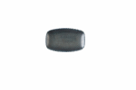 ASTRO METALLIC BLUE OBLONG CHEFS PLATE 7 4/5 X 4 3/4"