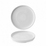 CHURCHILL ERA GREY WALLED PLATE 6.3"