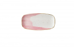 STONECAST ACCENTS PETAL PINK CHEFS OBLONG PLATE 11 3/4X6"