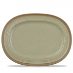 ARTDECUISINE IGNEOUS 14" OVAL PLATE TERRAC ZCATIG141