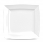 CHURCHILL ALCHEMY FINE CHINA WHITE ENERGY SQUARE PLATE 11"