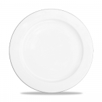 CHURCHILL ALCHEMY FINE CHINA WHITE ROUND PLATE 10"