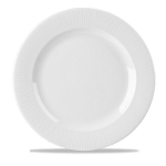 CHURCHILL SUPER VITRIFIED BAMBOO WHITE FOOTED PLATE 10.3"