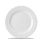 CHURCHILL SUPER VITRIFIED BAMBOO WHITE FOOTED PLATE 9.2"