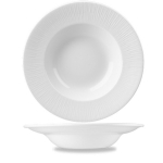CHURCHILL SUPER VITRIFIED BAMBOO WHITE WIDE RIM BOWL 16.5OZ