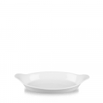 CHURCHILL COOKWARE OVAL EARED DISH 27.5OZ MED WHCWMOEN1