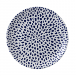 DUDSON TERRAZZO BLUE COUPE PLATE 11.3"