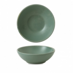 CHURCHILL SUPER VITRIFIED NOURISH ANDORRA GREEN SHALLOW BOWL 7OZ