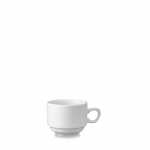 CHURCHILL SUPER VITRIFIED WHITE HOLLOWARE NOVA TEA CUP 7.4OZ
