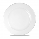 CHURCHILL SUPER VITRIFIED WHITE PROFILE PLATE 10.9"