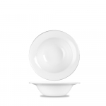 CHURCHILL SUPER VITRIFIED WHITE PROFILE OATMEAL BOWL 9OZ