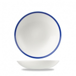CHURCHILL SUPER VITRIFIED RETRO BLUE COUPE BOWL 40OZ