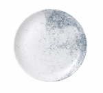 CHURCHILL SUPER VITRIFIED STUDIO PRINTS HAZE BLUE COUPE PLATE 11.3"