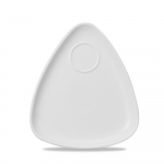 CHURCHILL SUPER VITRIFIED SNACK ATTACK WHITE TRIANGULAR PLATE 9.6"