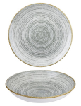 CHURCHILL SUPER VITRIFIED STUDIO PRINTS STONE GREY COUPE BOWL 40OZ