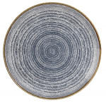 CHURCHILL SUPER VITRIFIED STUDIO PRINTS SLATE BLUE COUPE PLATE 11.3"