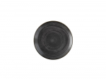 CHURCHILL SUPER VITRIFIED STONECAST RAW BLACK COUPE PLATE 10.2"