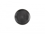 CHURCHILL SUPER VITRIFIED STONECAST RAW BLACK COUPE PLATE 8.5"
