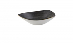 CHURCHILL SUPER VITRIFIED STONECAST RAW BLACK TRIANGULAR PLATE 9"