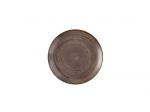 CHURCHILL SUPER VITRIFIED STONECAST RAW BROWN COUPE PLATE 8.5"