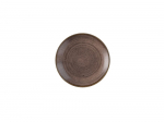 CHURCHILL SUPER VITRIFIED STONECAST RAW BROWN COUPE PLATE 6.5"
