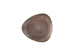 CHURCHILL SUPER VITRIFIED STONECAST RAW BROWN TRIANGULAR PLATE 10.4"