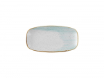CHURCHILL SUPER VITRIFIED STONECAST ACCENTS DUCK EGG OBLONG PLATE 14X7.4"