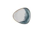 CHURCHILL SUPER VITRIFIED STONECAST ACCENTS BLUEBERRY TRIANGULAR PLATE 9"