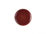 CHURCHILL SUPER VITRIFIED STONECAST PATINA RUST RED COUPE PLATE 11.3"