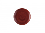 CHURCHILL SUPER VITRIFIED STONECAST PATINA RUST RED COUPE PLATE 10.2"