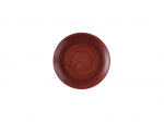 CHURCHILL SUPER VITRIFIED STONECAST PATINA RUST RED COUPE PLATE 8.5"