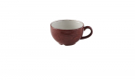 CHURCHILL SUPER VITRIFIED STONECAST PATINA RUST RED CAPPUCCINO CUP 8OZ