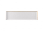 CHURCHILL ALCHEMY STONECAST MELAMINE BARLEY WHITE BUFFET TRAY 22X6"