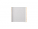 CHURCHILL ALCHEMY STONECAST MELAMINE BARLEY WHITE BUFFET TRAY 11.9"