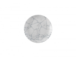 CHURCHILL SUPER VITRIFIED STUDIO PRINTS KINTSUGI PEARL GREY COUPE PLATE 10.2"