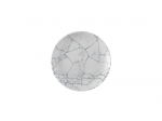 CHURCHILL SUPER VITRIFIED STUDIO PRINTS KINTSUGI PEARL GREY COUPE PLATE 8.5"