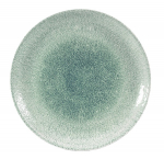 CHURCHILL SUPER VITRIFIED STUDIO PRINTS RAKU JADE GREEN COUPE PLATE 11.3"