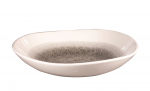 CHURCHILL SUPER VITRIFIED STUDIO PRINTS RAKU QUARTZ BLACK ORGANIC BOWL 38.7OZ