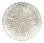 CHURCHILL SUPER VITRIFIED STUDIO PRINTS STONE AGATE GREY COUPE PLATE 11.3"