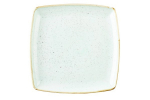 CHURCHILL SUPER VITRIFIED STONECAST DUCK EGG BLUE SQUARE PLATE 10.5"