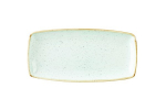 CHURCHILL SUPER VITRIFIED STONECAST DUCK EGG BLUE OBLONG PLATE 11.6X5.5"