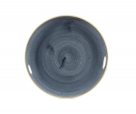CHURCHILL SUPER VITRIFIED STONECAST BLUEBERRY COUPE PLATE 8.5"