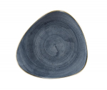 CHURCHILL SUPER VITRIFIED STONECAST BLUEBERRY TRIANGULAR PLATE 9"