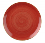 CHURCHILL SUPER VITRIFIED STONECAST BERRY RED COUPE PLATE 8.5"