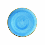 CHURCHILL SUPER VITRIFIED STONECAST CORNFLOWER BLUE COUPE PLATE 11.3"