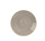 CHURCHILL SUPER VITRIFIED STONECAST PEPPERCORN GREY DEEP COUPE PLATE 8.9"