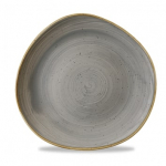 CHURCHILL STONECAST ORGANIC PLATE 7" PEPPERCORN GREY X12