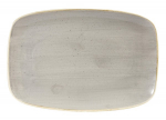 CHURCHILL SUPER VITRIFIED STONECAST PEPPERCORN GREY CHEF'S OBLONG PLATE 11.8X7.8"