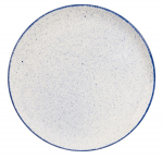 CHURCHILL SUPER VITRIFIED STONECAST HINTS INDIGO BLUE COUPE PLATE 12.8"